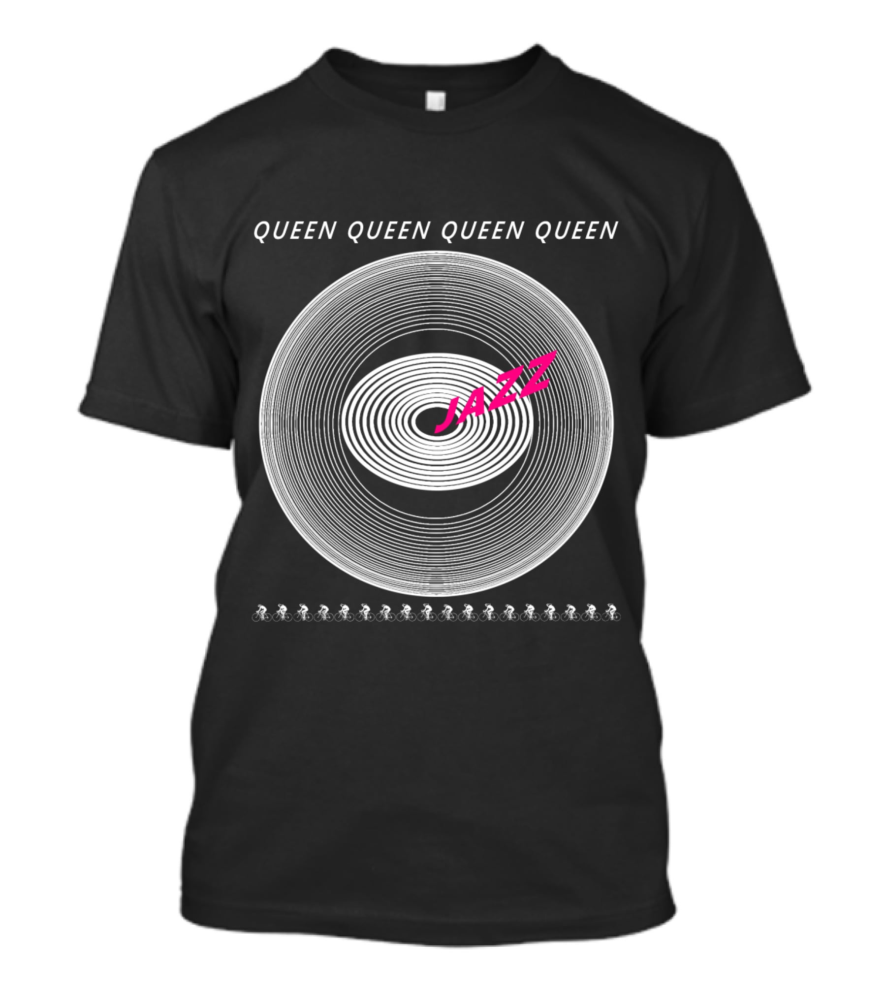 Queen Jazz Circle With Bicycle T-Shirt