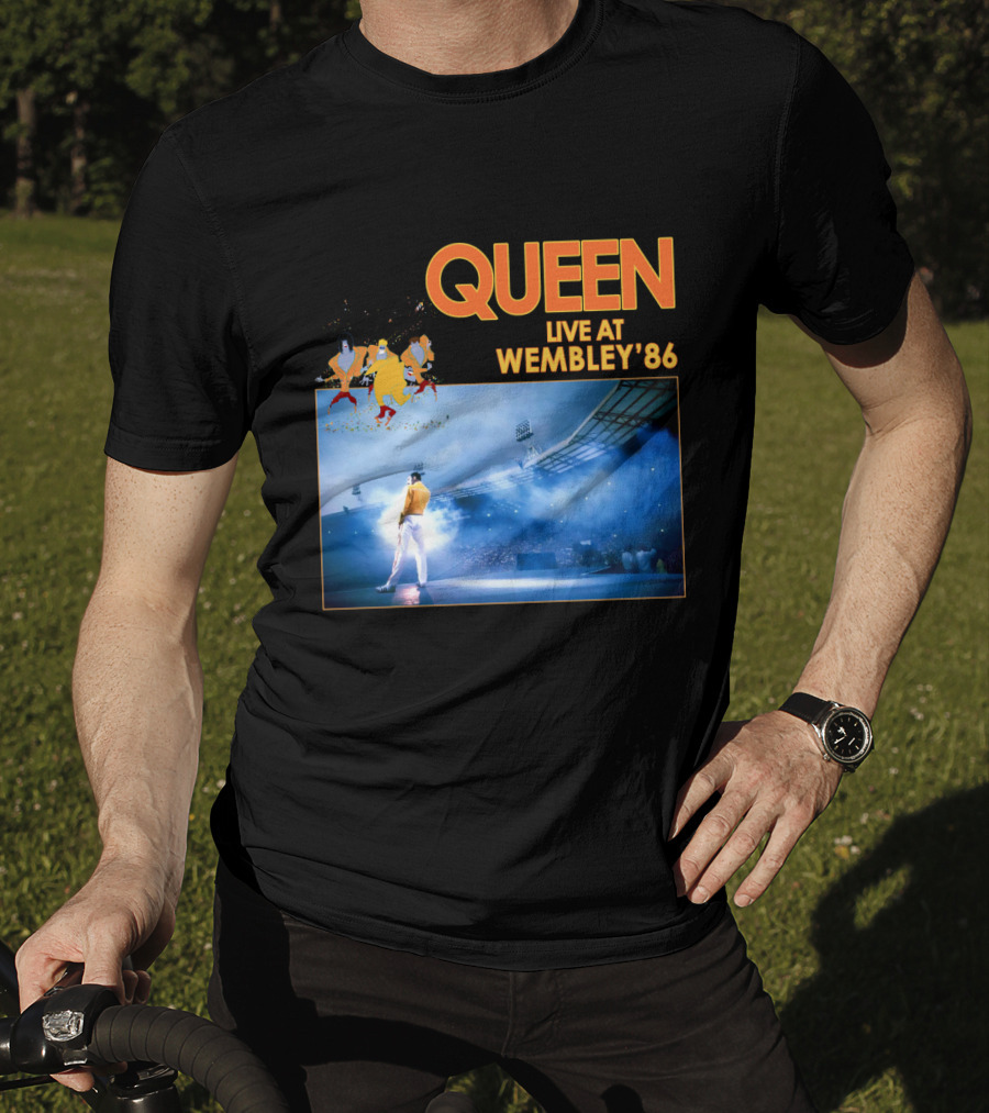 Queen Live At Wembley '86 Stadium Performance T-Shirt