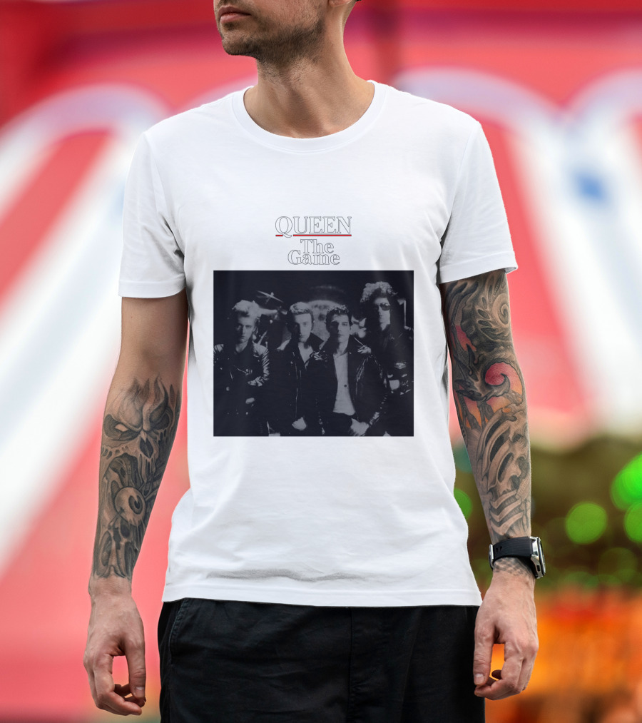 Queen The Game Band Photo Vintage Album Cover T-Shirt