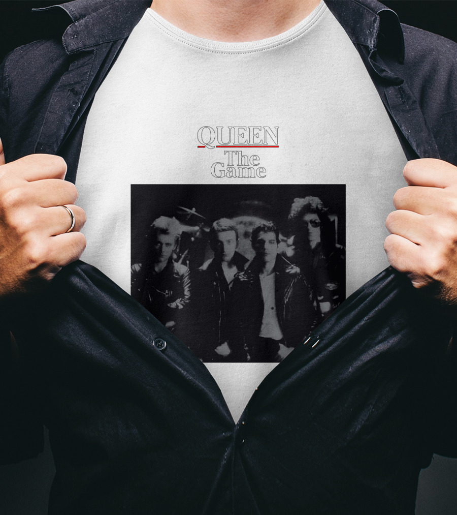 Queen The Game Band Photo Vintage Album Cover T-Shirt