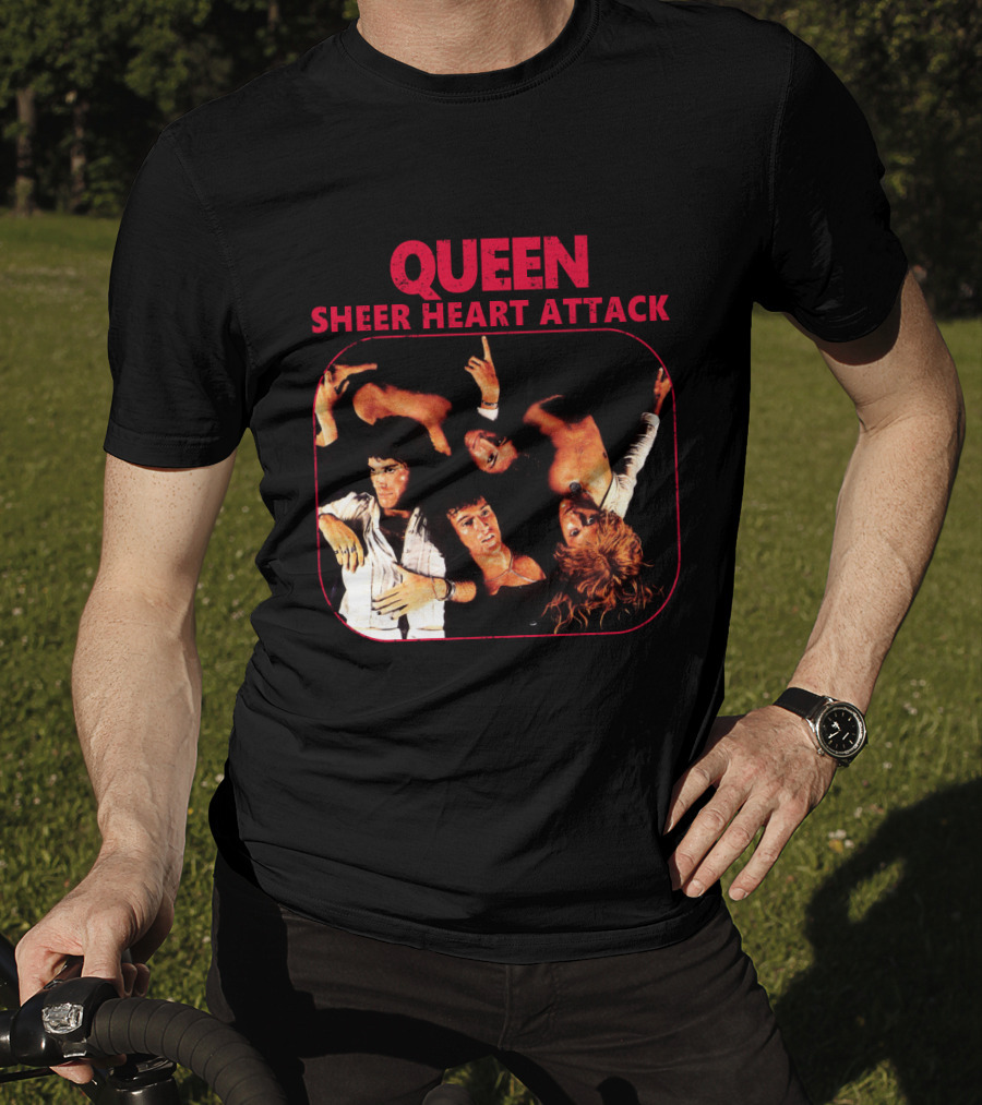Queen Sheer Heart Attack Album Cover Quartet T-Shirt
