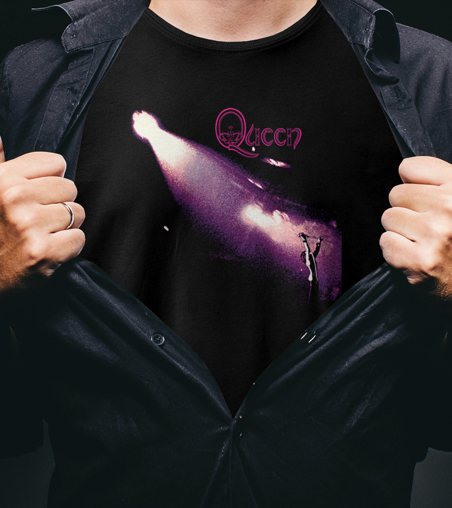 Queen Band Concert Stage Spotlight Freddy Mercury Iconic Performance T-Shirt