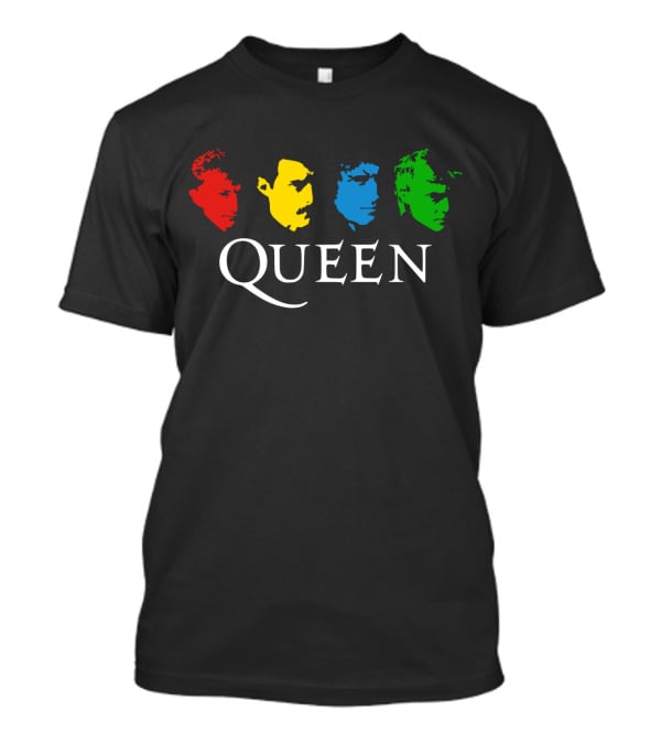 Queen Band Iconic Colorful Faces T-Shirt
