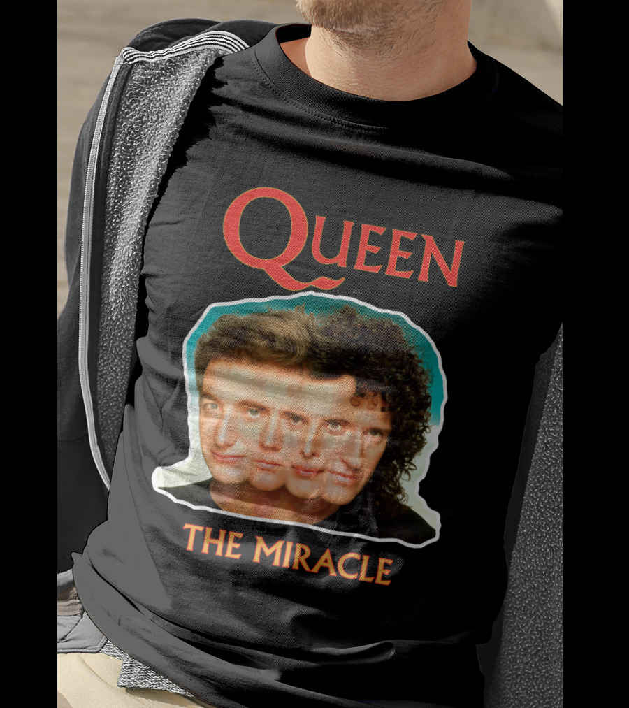 Queen The Miracle Album Cover Collage Faces T-Shirt