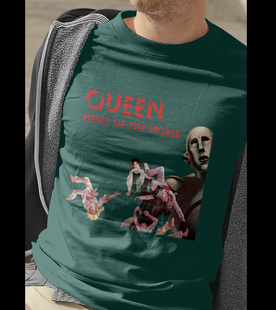 Queen News Of The World Album Cover Robot Artwork T-Shirt