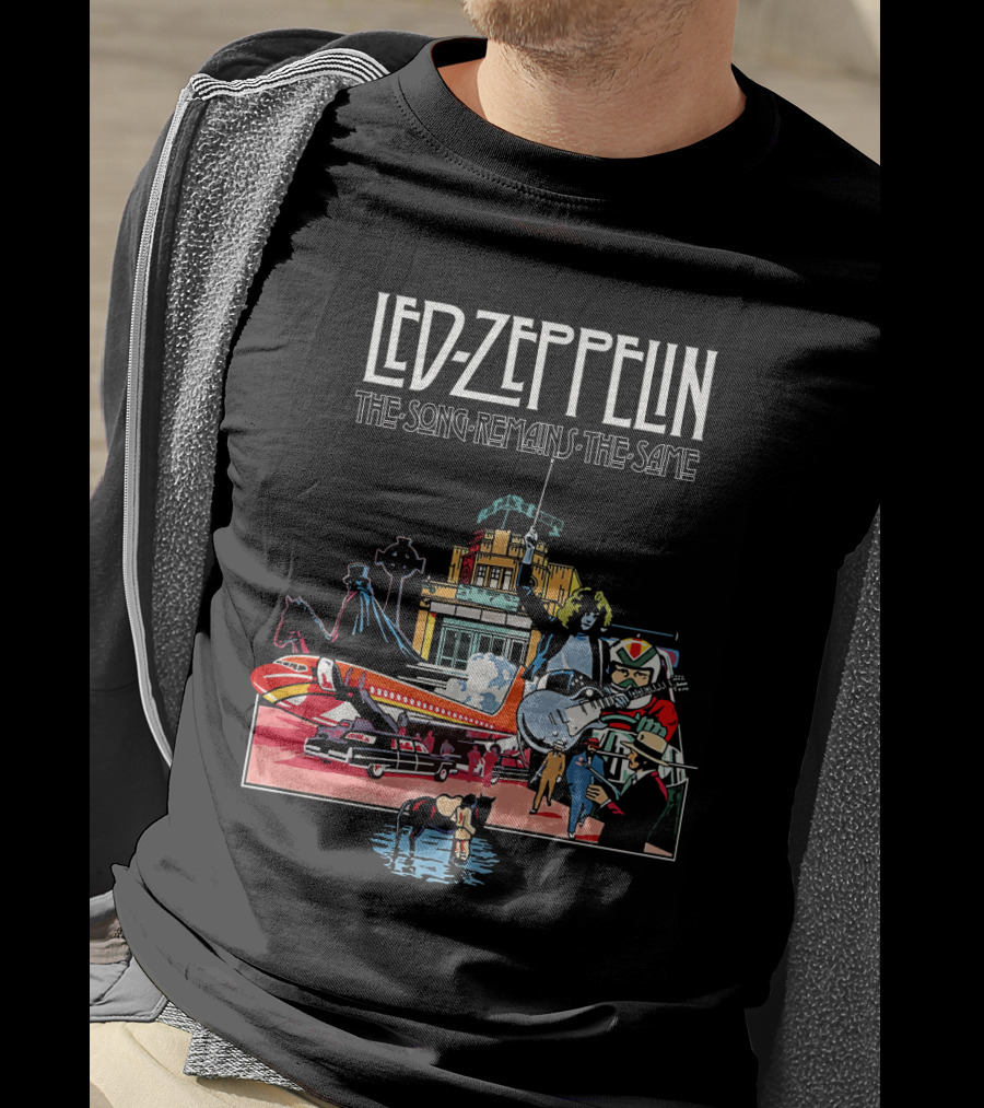 Lz 23 Lodztown Urban Scene With Horses Airplane And Architecture T-Shirt