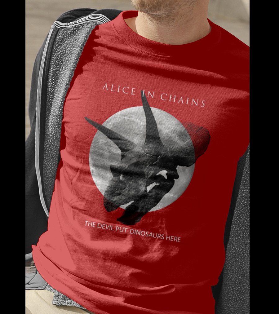 Alice In Chains The Devil Put Dinosaurs Here T-Shirt