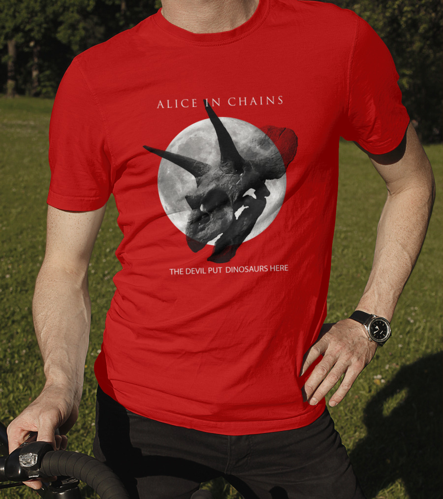 Alice In Chains The Devil Put Dinosaurs Here T-Shirt