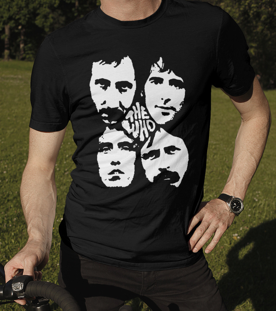 The Who Classic Band Member Faces T-Shirt