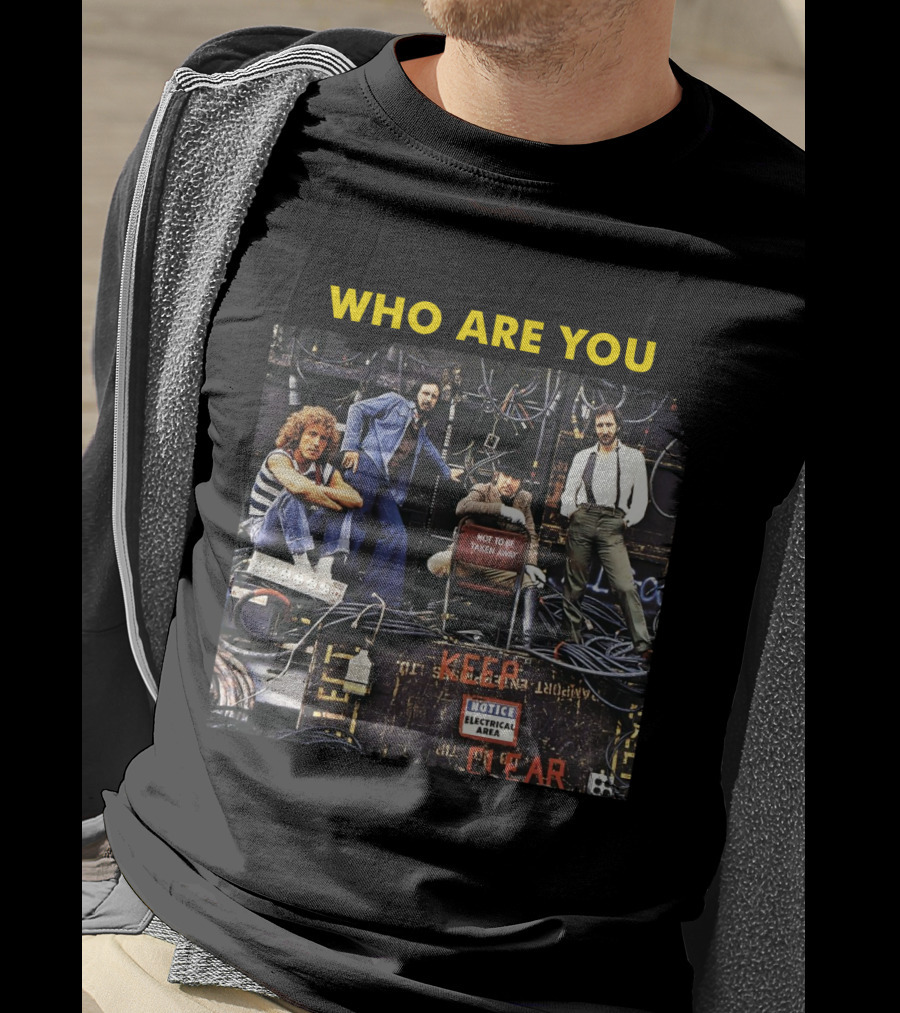 Who Are You The Who Band Photo Electrical Area T-Shirt