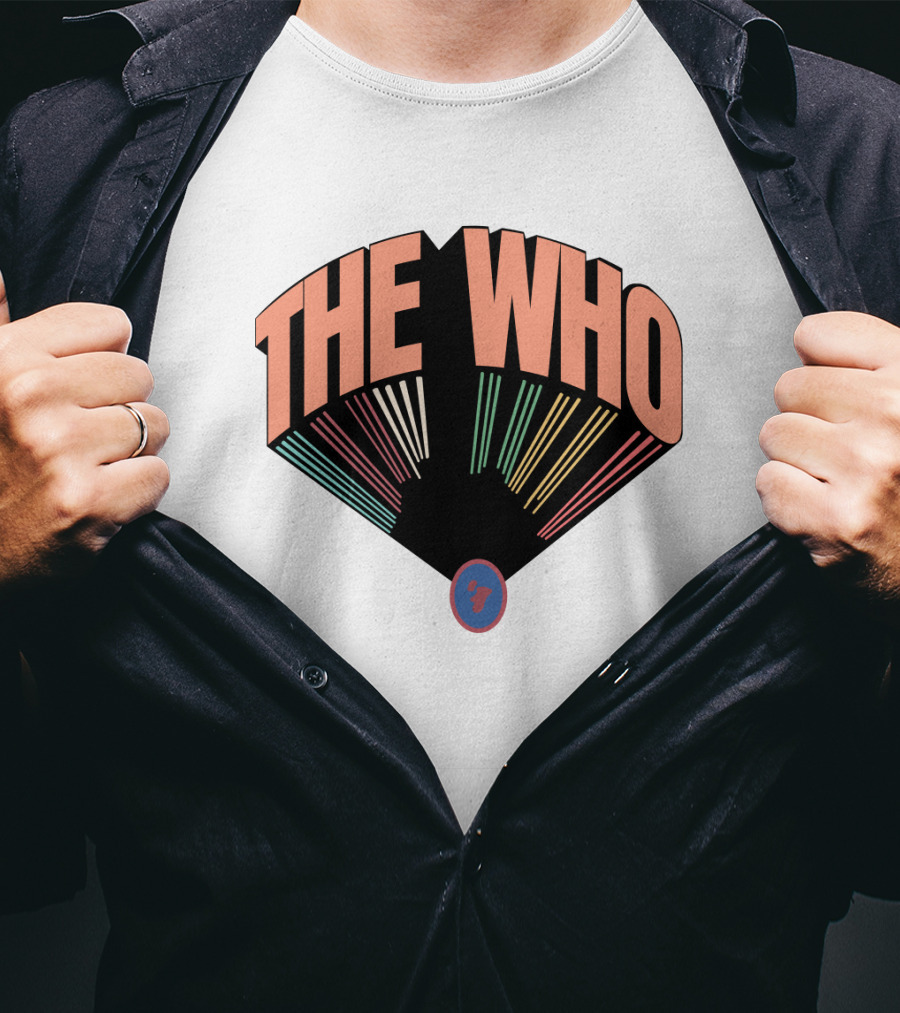The Who 7 Fan-Shaped Retro T-Shirt