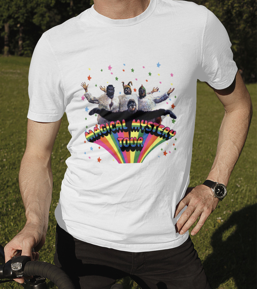 Magical Mystery Tour Rainbow Animals And Stars T-Shirt