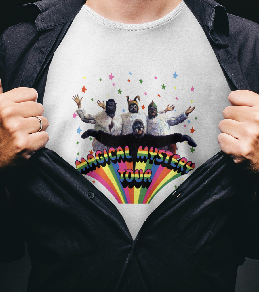 Magical Mystery Tour Rainbow Animals And Stars T-Shirt