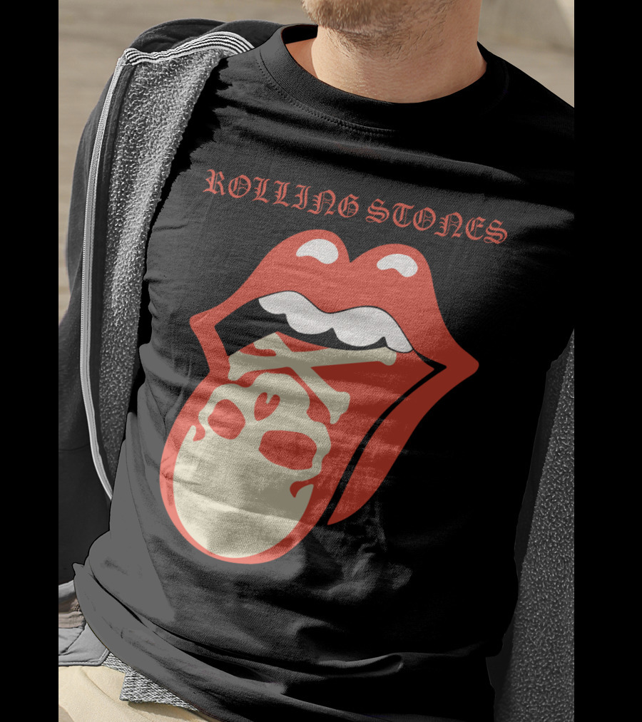 Rolling Stones Tongue With Skull T-Shirt