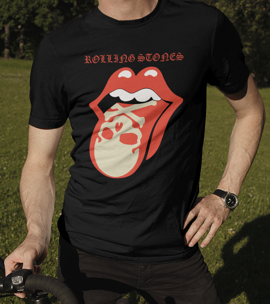 Rolling Stones Tongue With Skull T-Shirt