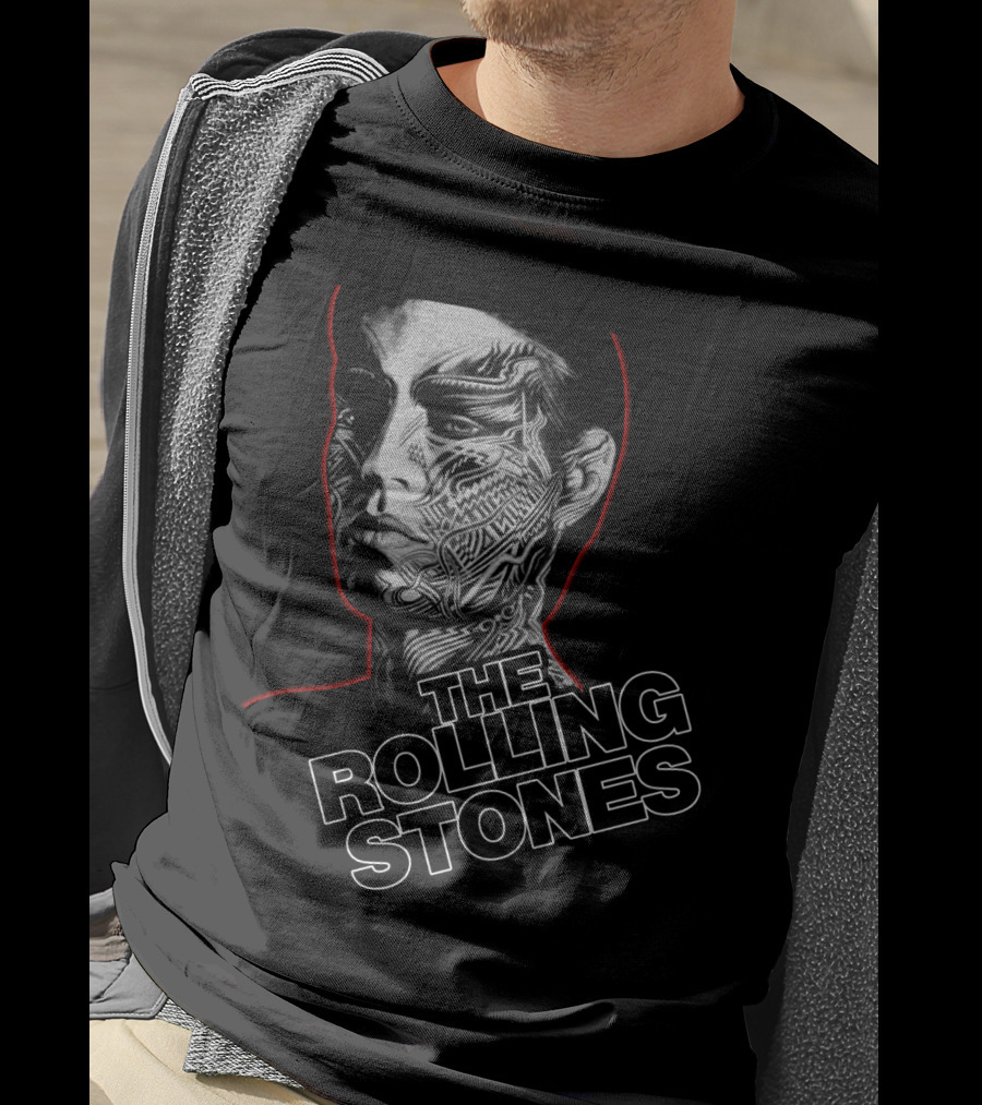 The Rolling Stones Trs 22 Tattoo Face Art T-Shirt