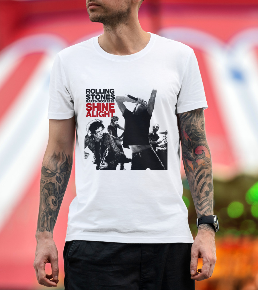 Rolling Stones Martin Scorsese Shine A Light T-Shirt