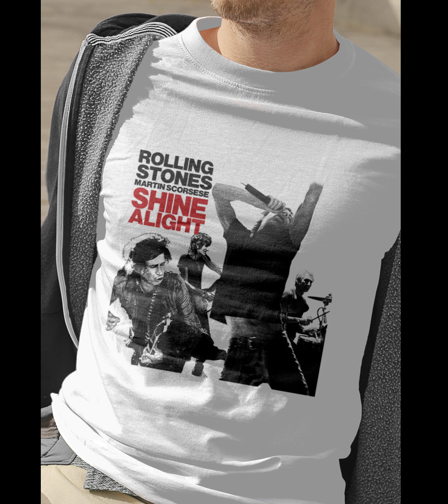 Rolling Stones Martin Scorsese Shine A Light T-Shirt