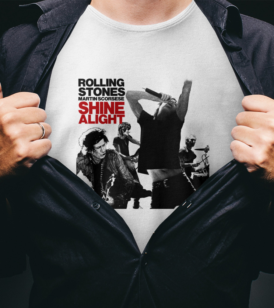 Rolling Stones Martin Scorsese Shine A Light T-Shirt