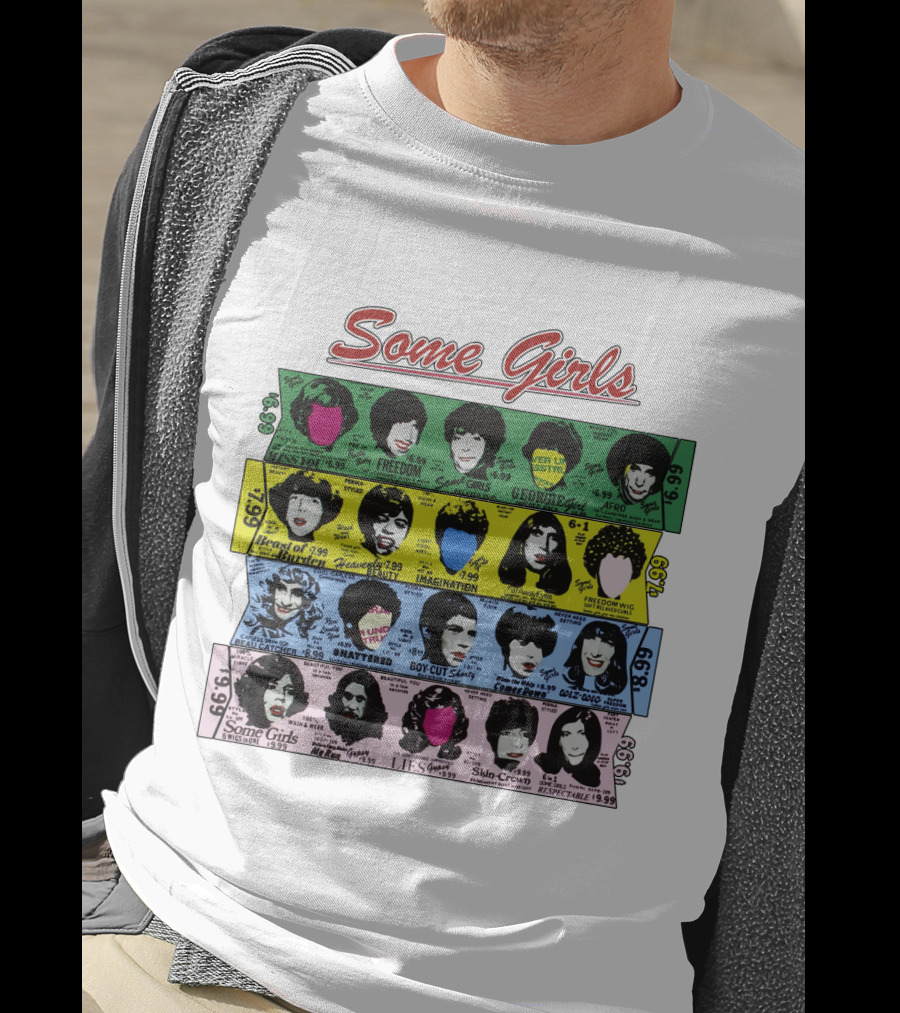Some Girls Rolling Stones 1978 Album Cover Art Faces T-Shirt