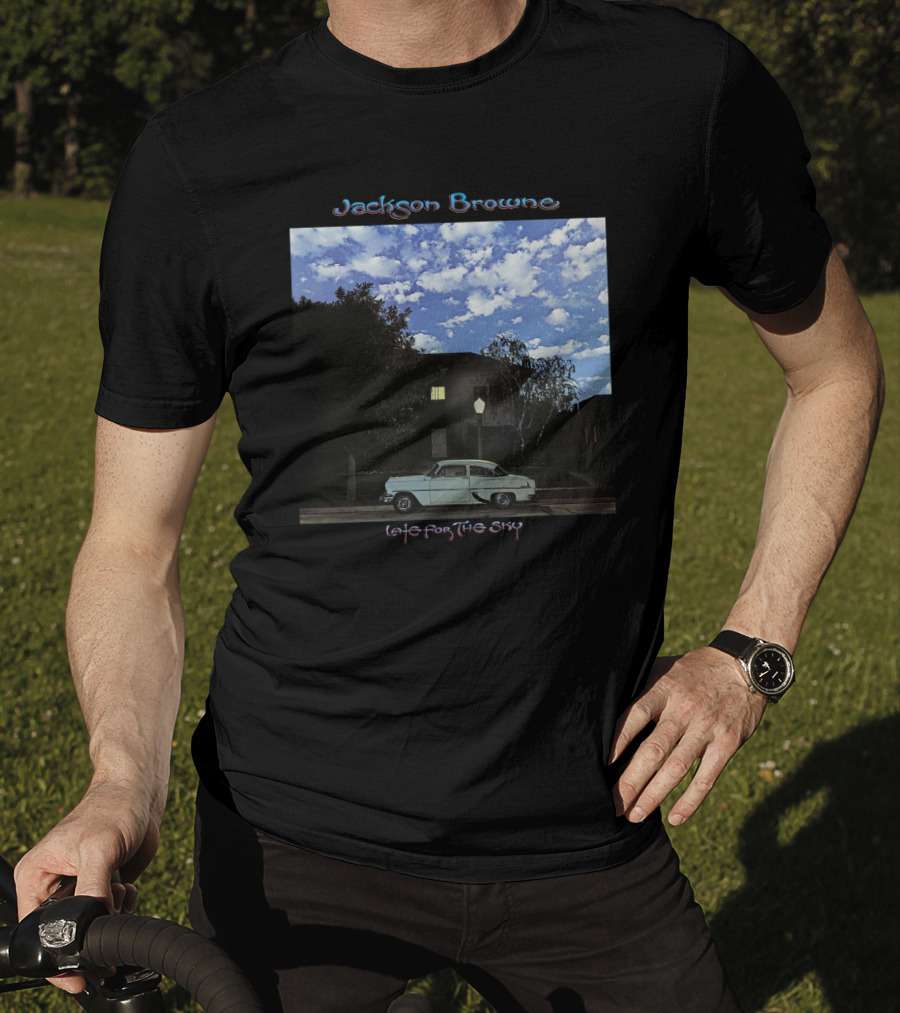 Jackson Browne Late For The Sky Vintage Car Night Scene T-Shirt