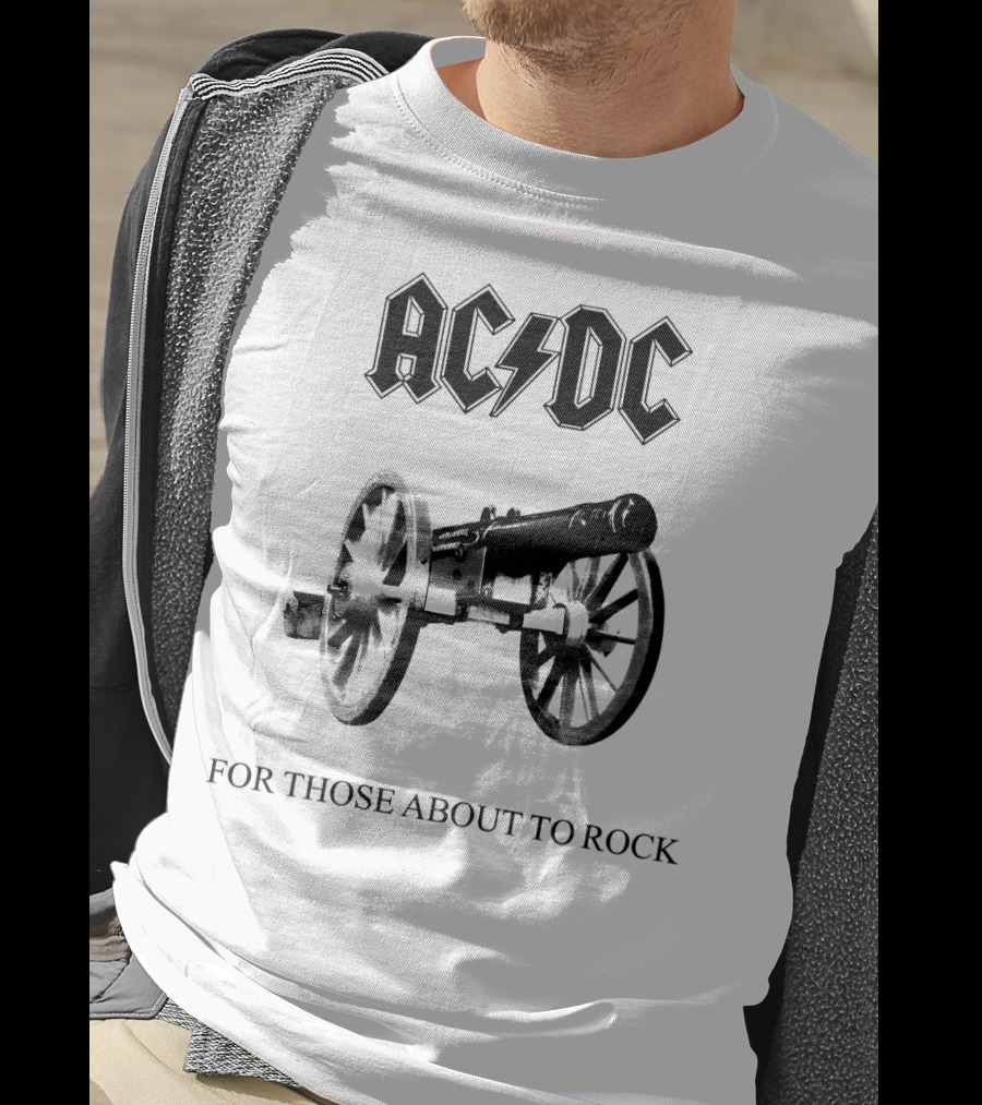 Acdc For Those About To Rock Cannon T-Shirt