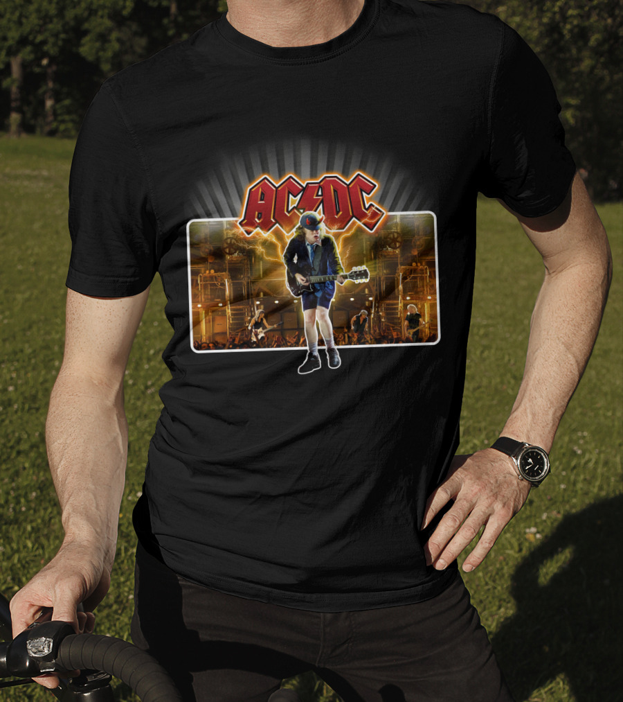 Acdc Angus Young Electric Performance Stage T-Shirt