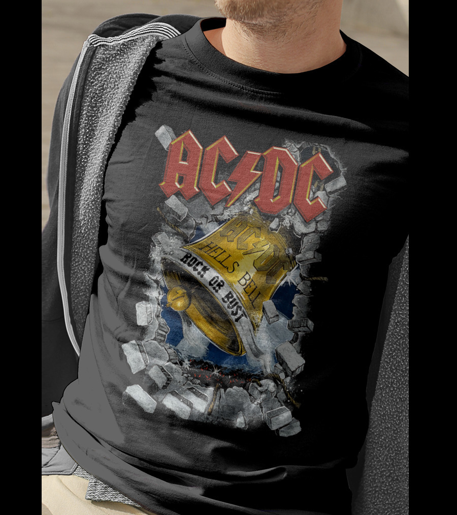 Acdc Hells Bells Rock Or Bust T-Shirt