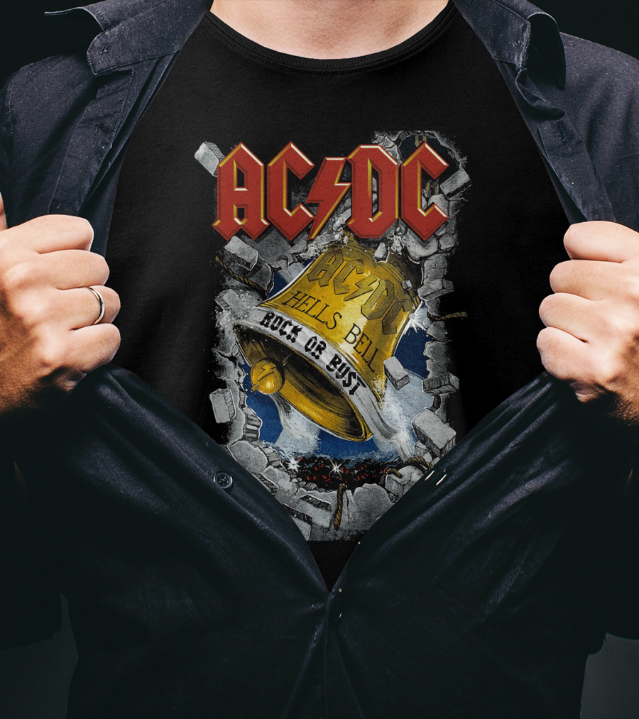 Acdc Hells Bells Rock Or Bust T-Shirt