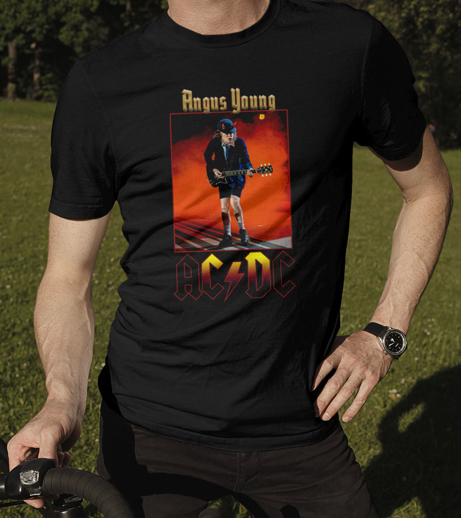 Angus Young Acdc Electric Performance T-Shirt