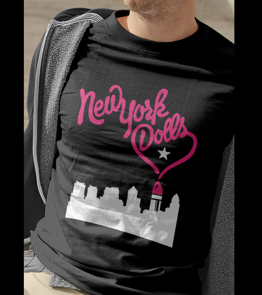 New York Dolls Skyline Star Retro Style T-Shirt