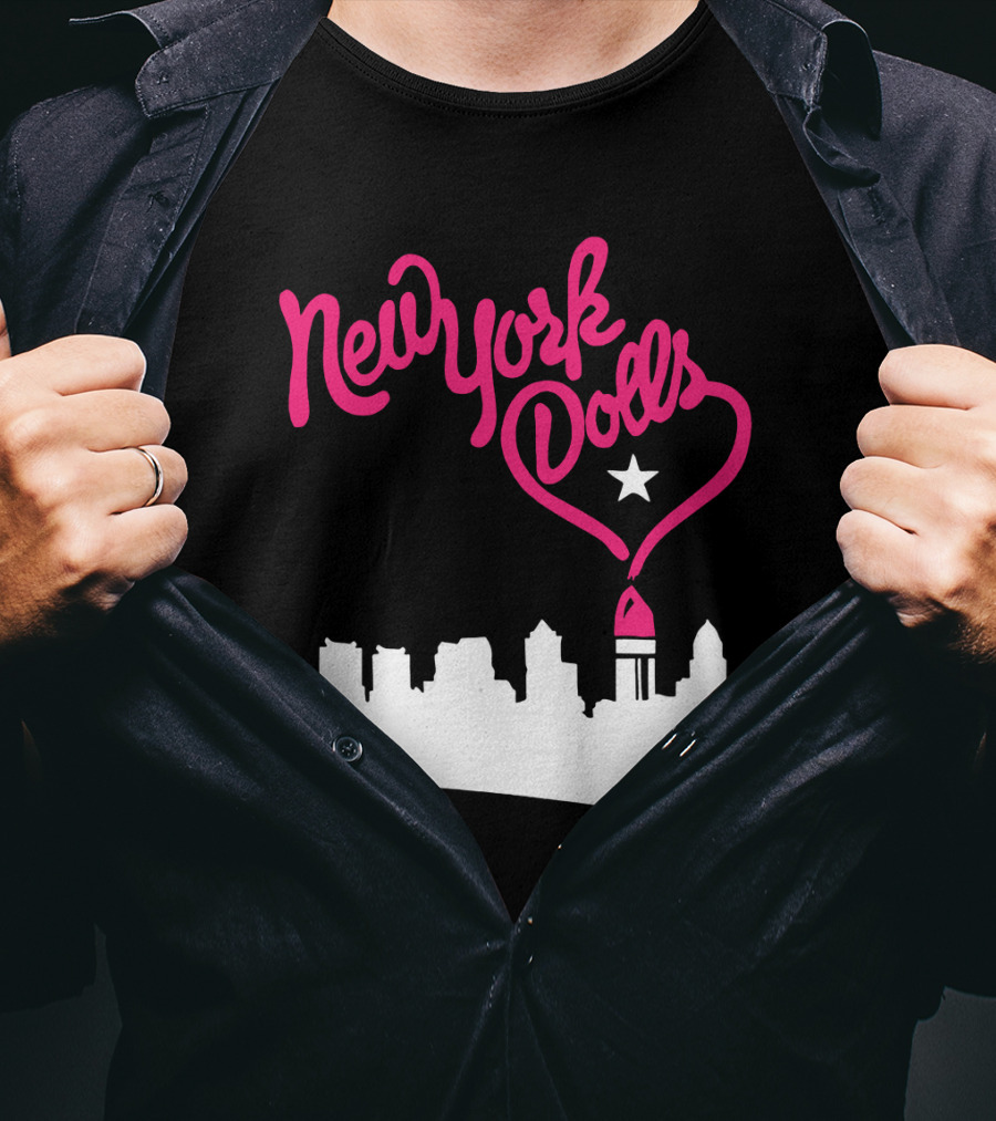 New York Dolls Skyline Star Retro Style T-Shirt