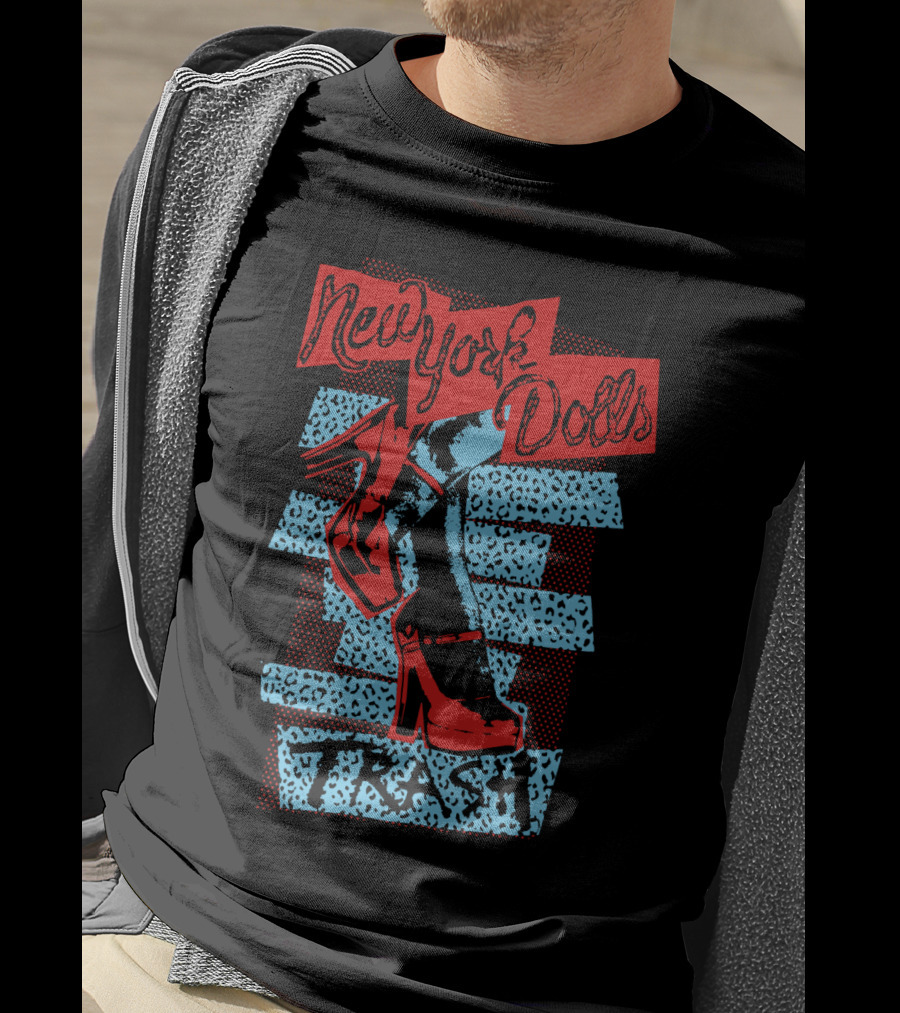 New York Dolls Trash High Heels Graphic Nyd T-Shirt