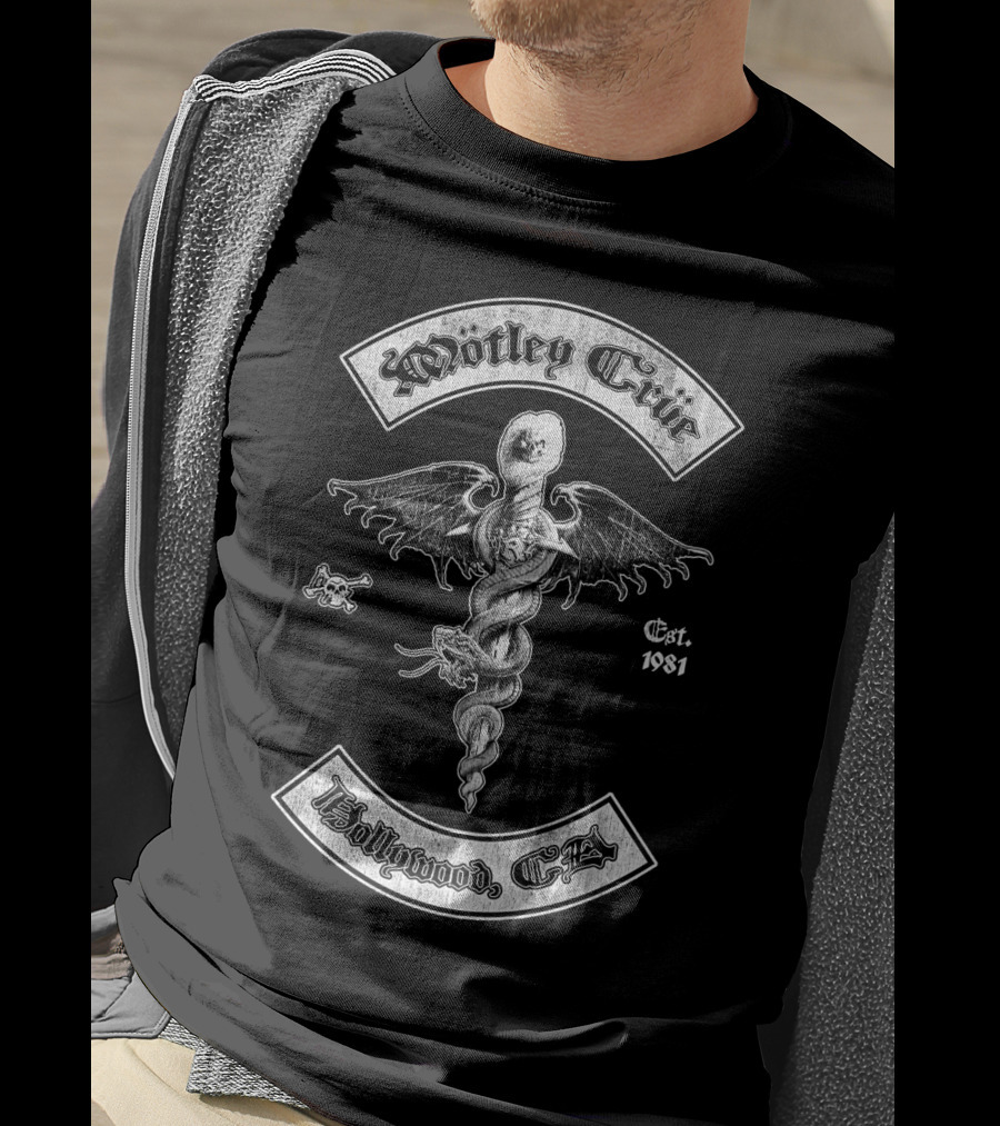 Mötley Crüe Hollywood Ca Est. 1981 T-Shirt