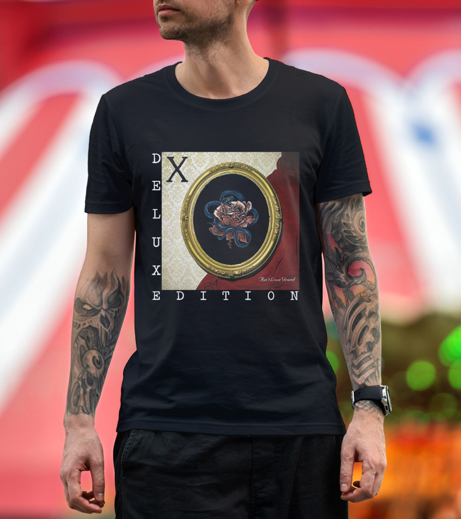 X Deluxe Edition Ain't Love Grand Rose Snake Frame T-Shirt