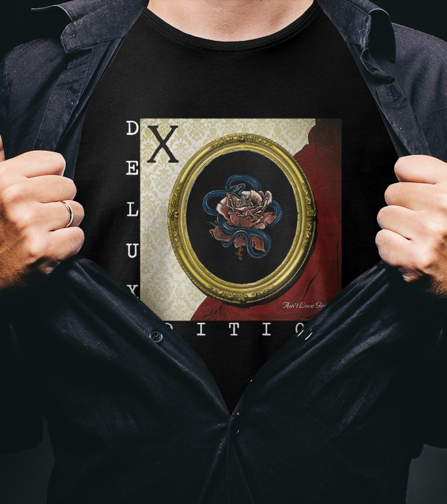 X Deluxe Edition Ain't Love Grand Rose Snake Frame T-Shirt