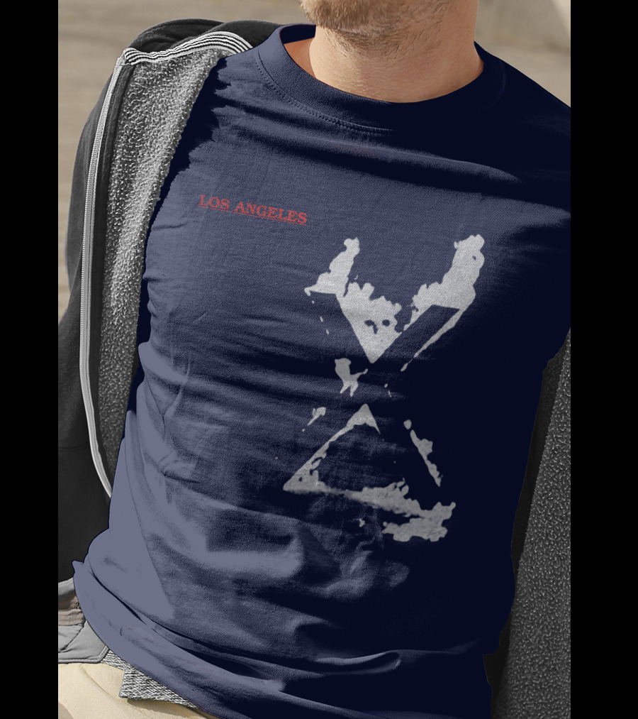 X Los Angeles Vintage Style Black T-Shirt