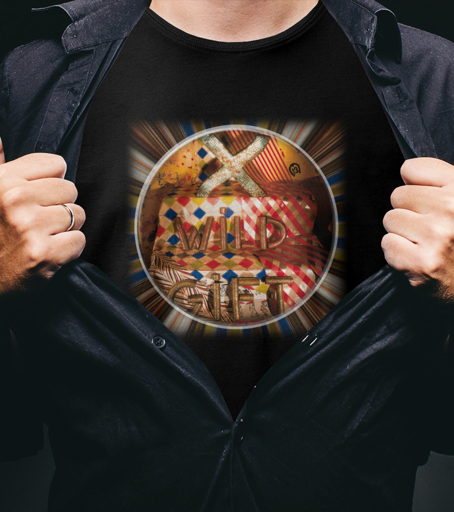 X 08 Wild Gift Album Cover Style Burst T-Shirt