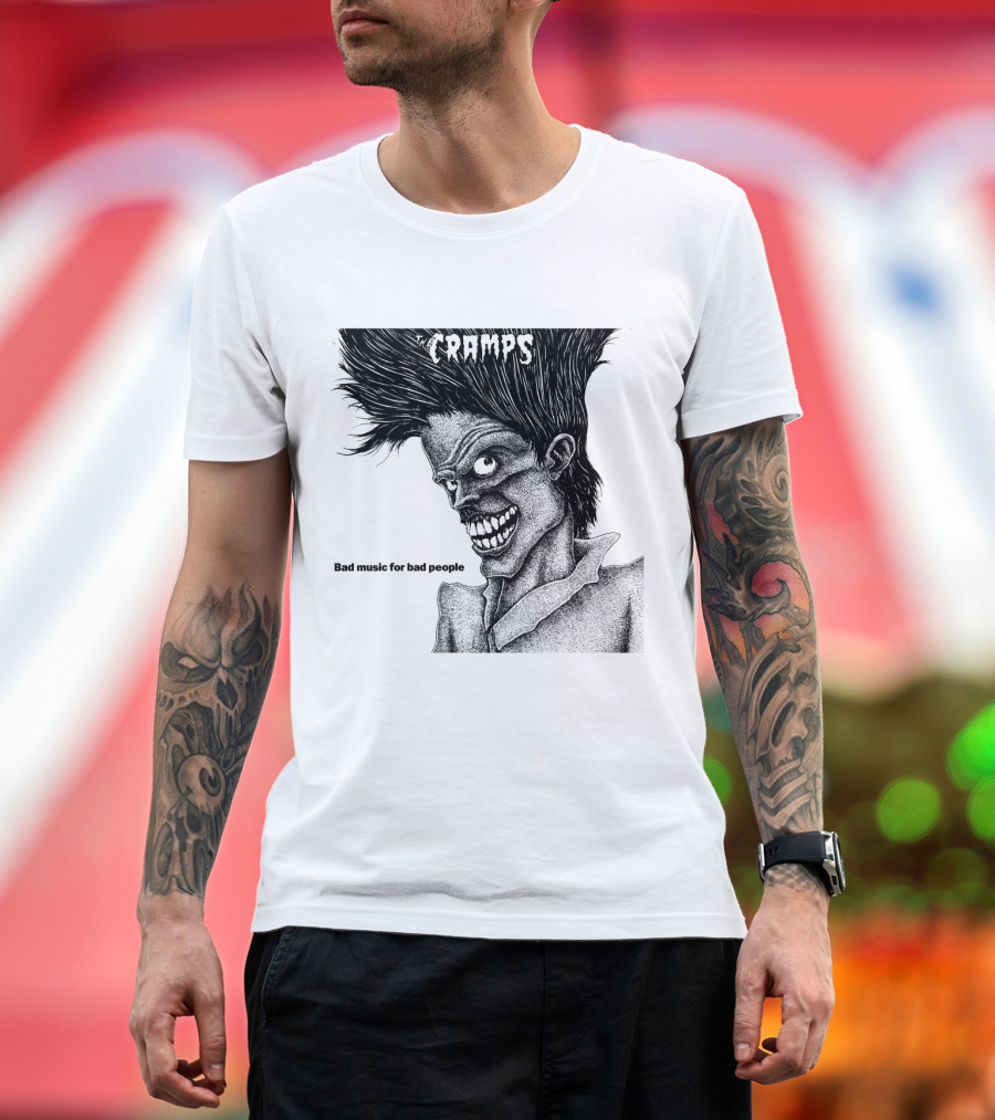 The Cramps Bad Music For Bad People Album Art T-Shirt