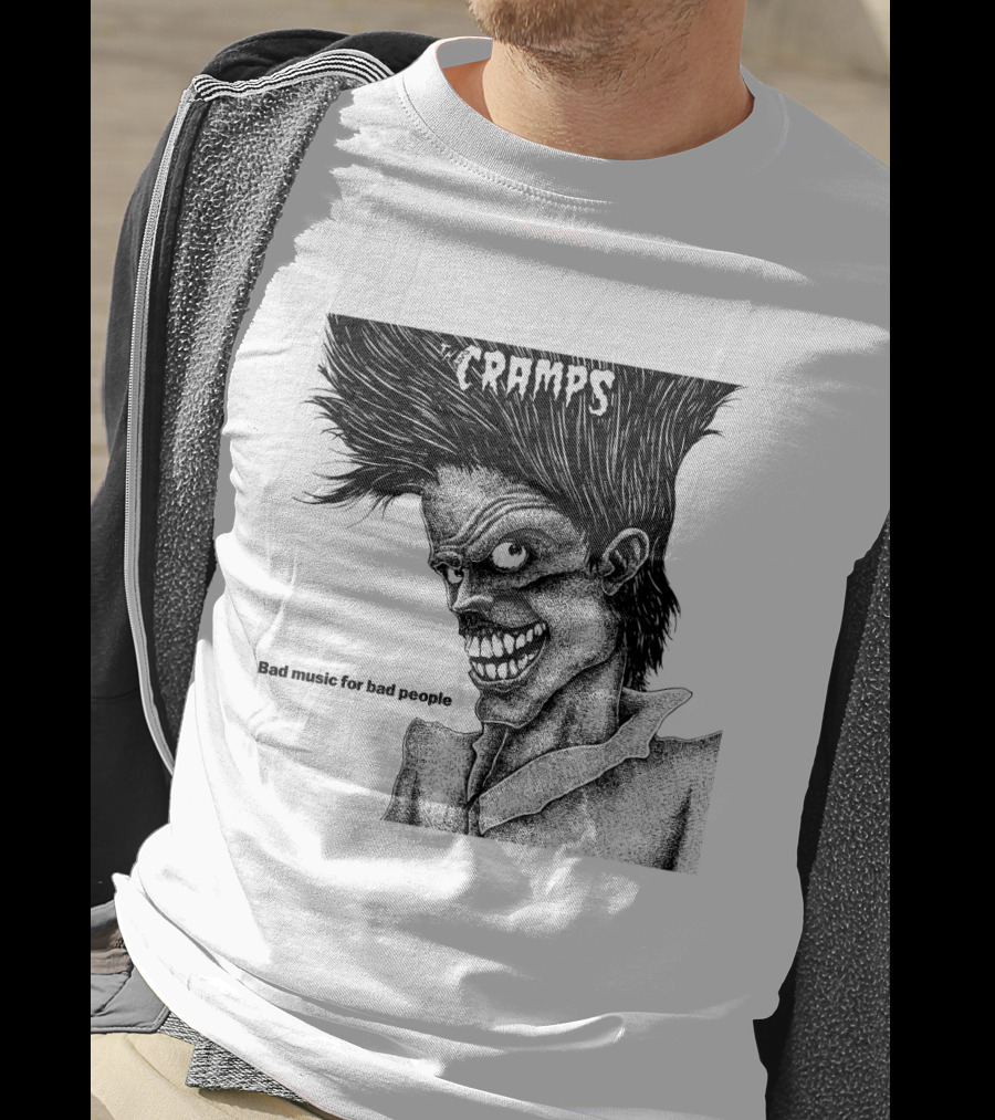 The Cramps Bad Music For Bad People Album Art T-Shirt