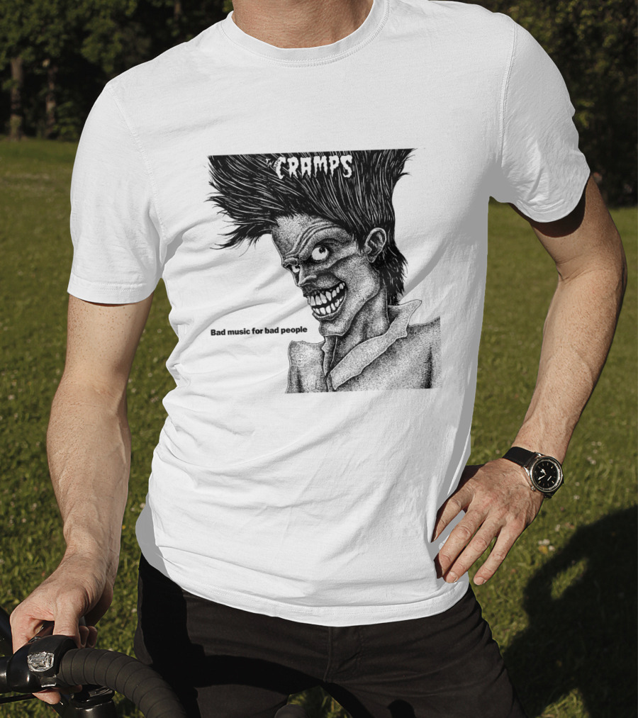 The Cramps Bad Music For Bad People Album Art T-Shirt
