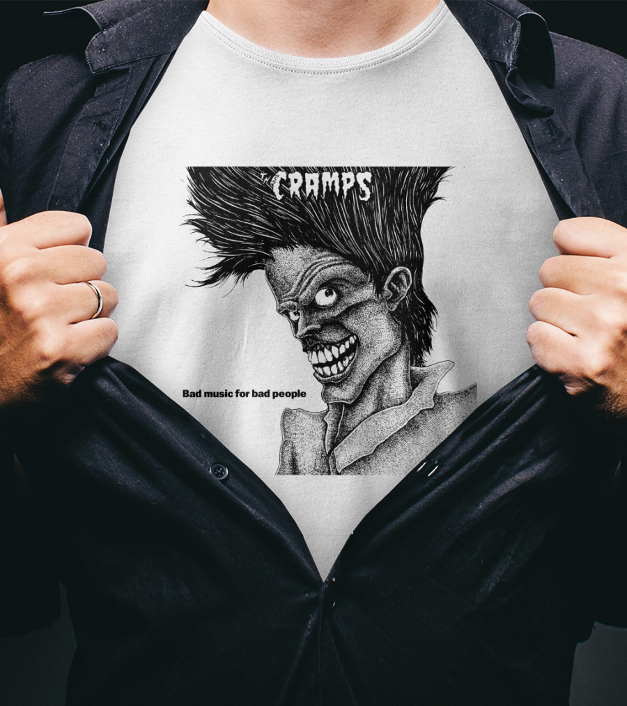 The Cramps Bad Music For Bad People Album Art T-Shirt