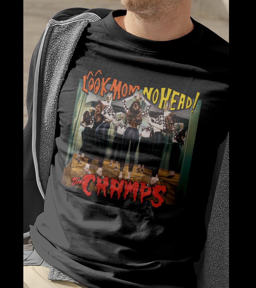 The Cramps Look Mom No Head Album Cover With Surreal Mirror Reflection T-Shirt