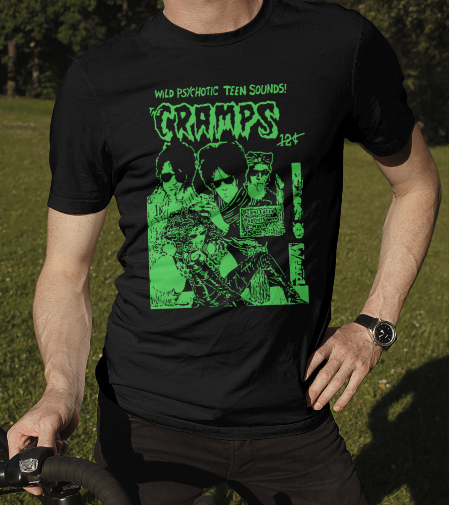 Wild Psychotic Teen Sounds The Cramps 12₵ T-Shirt