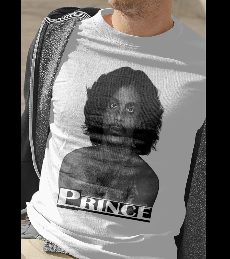 Prince Black And White Portrait T-Shirt