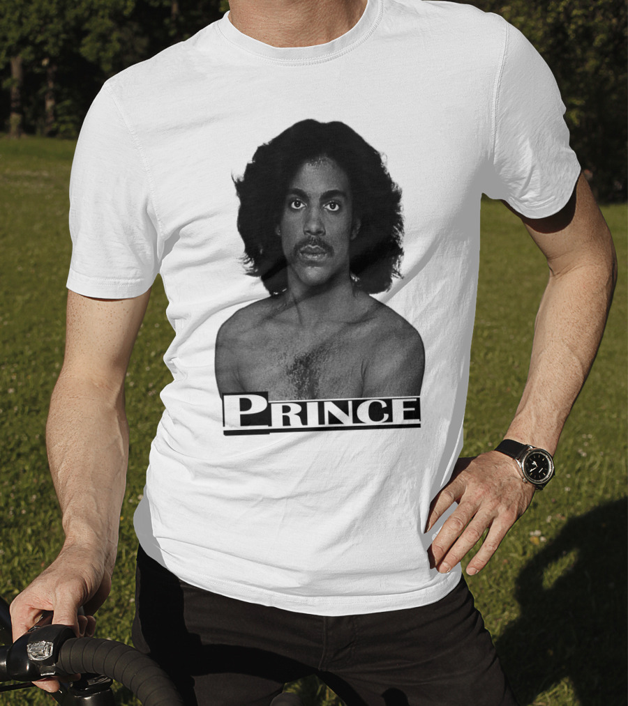 Prince Black And White Portrait T-Shirt