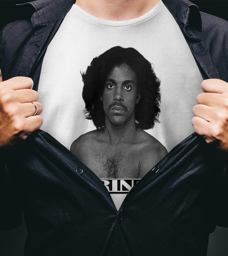 Prince Black And White Portrait T-Shirt