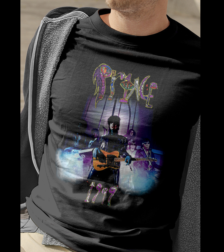 Prince 1999 Album Cover Art Purple Rain Aesthetic T-Shirt