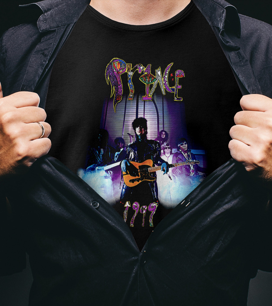 Prince 1999 Album Cover Art Purple Rain Aesthetic T-Shirt