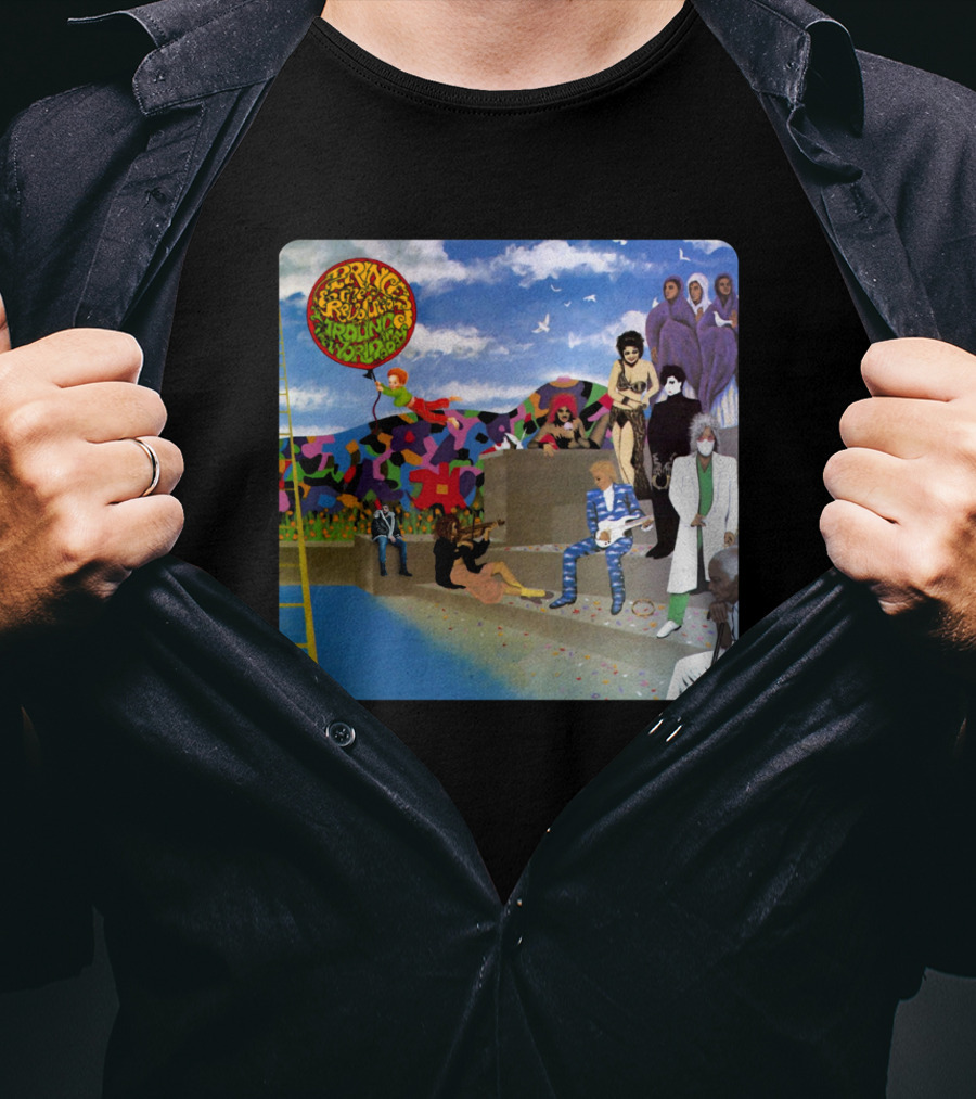 Prince Around The World In A Day Album Cover Art T-Shirt